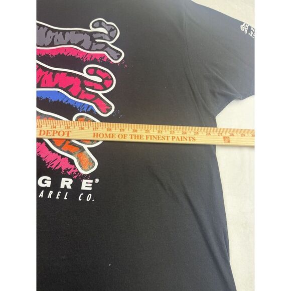 Le Tigre Shirt Mens 3XL Black Multicolor Tiger Graphic Premium Apparel Tee - Picture 7 of 9